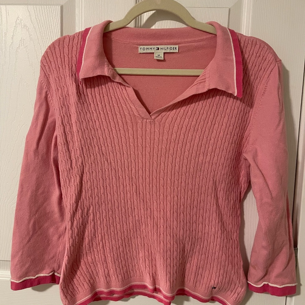Tommy Hilfiger Pink Knit Top
